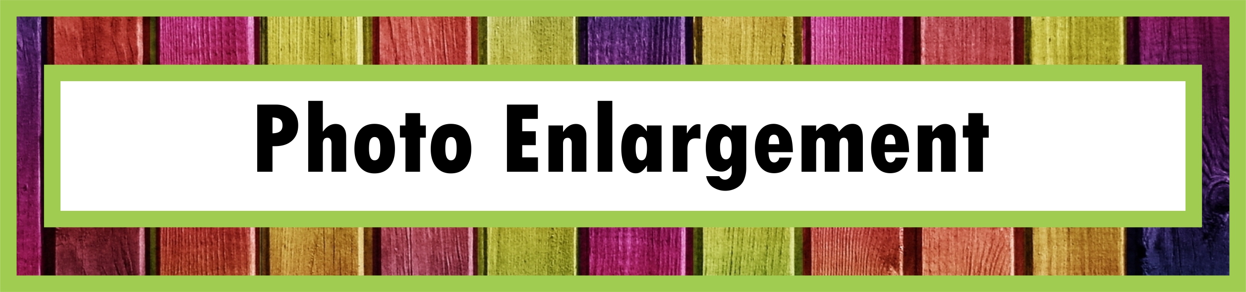 Products button for Photo Enlargement